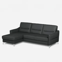 Narożniki|inny Narożnik grafitowy z nóżkami w chromie FARO lewy