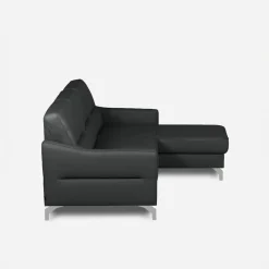 inny Narożnik grafitowy z nóżkami w chromie FARO prawy