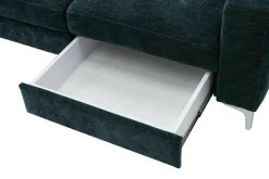 Narożniki|Inspire Narożnik granatowy funkcja relaks EMU lewy