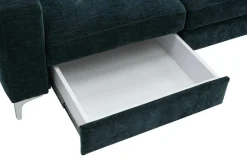 Narożniki|Inspire Narożnik granatowy funkcja relaks EMU prawy