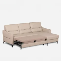 inny Narożnik jasnobeżowy z pojemnikiem FARO prawy