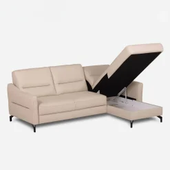 inny Narożnik jasnobeżowy z pojemnikiem FARO prawy