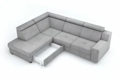 Fresh Narożnik jasnoszary LINEA lewy