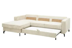 Narożniki|Agio Divani Narożnik kremowy sztruks VEGA lewy