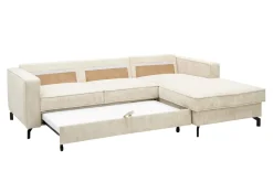 Agio Divani Narożnik kremowy sztruks VEGA prawy