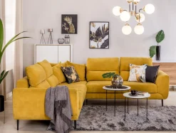 New Form Narożnik musztardowy QUATTRO prawy