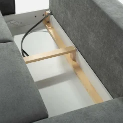 Werdomo Narożnik na wysokich nóżkach rozkładany CUSTOM III prawy