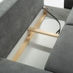 Werdomo Narożnik na wysokich nóżkach rozkładany CUSTOM III lewy