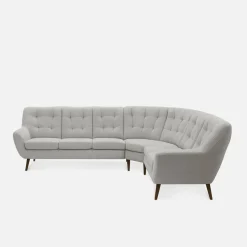 Impresti Narożnik pikowany beżowy SCANDI prawy