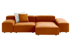 Designwerk Narożnik pomarańczowy PUZZLE