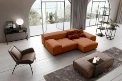 Designwerk Narożnik pomarańczowy PUZZLE