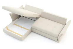 Narożniki| Narożnik rozkładany beżowy ACERO lewy