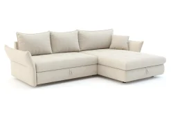 Narożnik rozkładany beżowy ACERO prawy