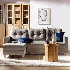 Fresh Narożnik rozkładany beżowy EVEL