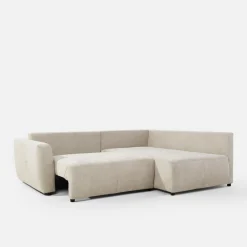 inny Narożnik rozkładany beżowy HORTA prawy