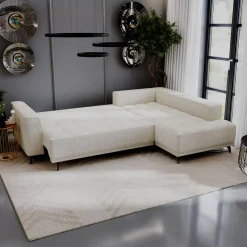 Mavik Narożnik rozkładany beżowy MERU prawy