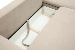 New Form Narożnik rozkładany beżowy OZZY prawy