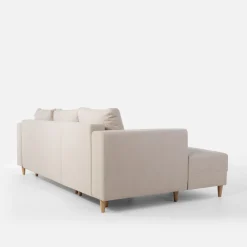 inny Narożnik rozkładany beżowy PERA lewy