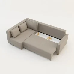 Comfort Line Narożnik rozkładany beżowy SPELLO lewy