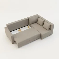 Narożniki|Comfort Line Narożnik rozkładany beżowy SPELLO prawy