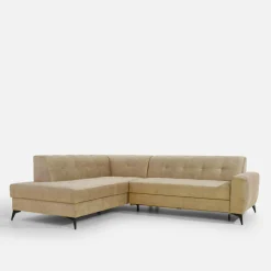 inny Narożnik rozkładany beżowy STORN lewy