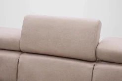 Exline Narożnik rozkładany beżowy z regulowanymi zagłówkami PABLO NEW prawy