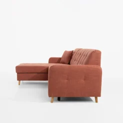 Narożniki|Exline Narożnik rozkładany brzoskwiniowy VOLARE