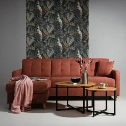 Narożniki|Exline Narożnik rozkładany brzoskwiniowy VOLARE