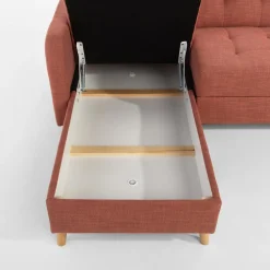 Narożniki|Exline Narożnik rozkładany brzoskwiniowy VOLARE