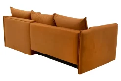 New Form Narożnik rozkładany bursztynowy SUNNY prawy