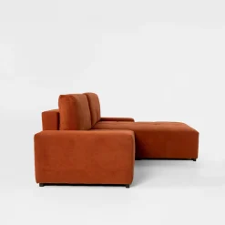 Narożniki|Exline Narożnik rozkładany ceglasty COMODO prawy