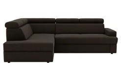 Narożniki|Fresh Narożnik rozkładany ciemnobrązowy COMO lewy