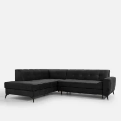 inny Narożnik rozkładany ciemnoszary STORN lewy