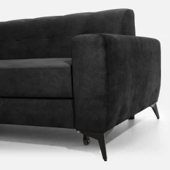 inny Narożnik rozkładany ciemnoszary STORN lewy