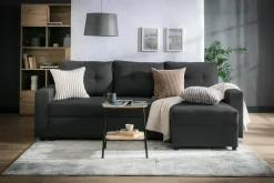 Narożniki|Exline Narożnik rozkładany ciemnoszary ROBIN