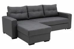 Exline Narożnik rozkładany ciemnoszary MEDINA