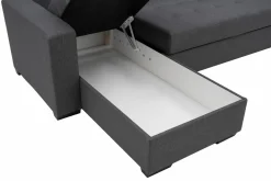 Exline Narożnik rozkładany ciemnoszary MEDINA