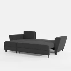 Fresh Narożnik rozkładany ciemnoszary MUNA