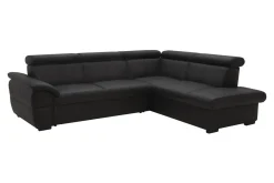 Narożniki|Trend Line Narożnik rozkładany czarny TOWN prawy