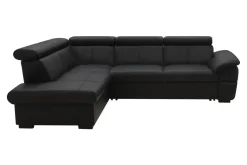 Narożniki|Trend Line Narożnik rozkładany czarny TOWN lewy