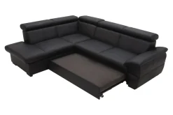 Narożniki|Trend Line Narożnik rozkładany czarny TOWN lewy