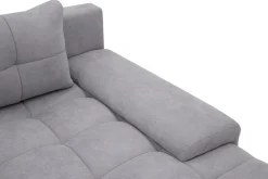 Softi Narożnik rozkładany DL pikowany szary WAVE