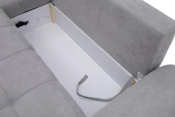 Narożniki|Softi Narożnik rozkładany DL pikowany szary prawy WAVE