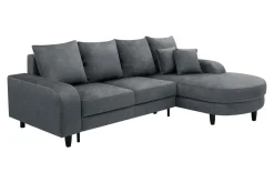 Comfort Line Narożnik rozkładany grafit NAPOLI prawy