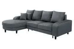 Comfort Line Narożnik rozkładany grafit NAPOLI lewy