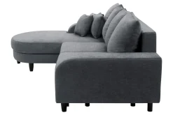 Comfort Line Narożnik rozkładany grafit NAPOLI lewy