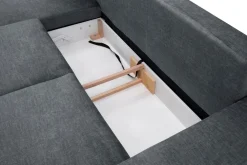 Comfort Line Narożnik rozkładany grafit NAPOLI lewy