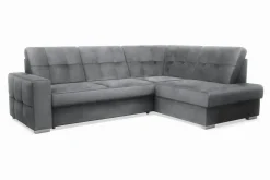 Narożniki|Exline Narożnik rozkładany grafitowy TRENTON prawy