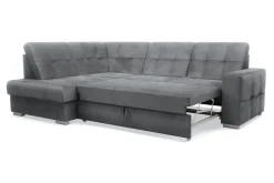 Exline Narożnik rozkładany grafitowy TRENTON lewy