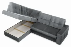 Exline Narożnik rozkładany grafitowy TRENTON lewy